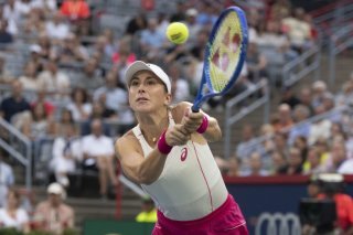 Belinda Bencic a battu Eugenie Bouchard au 2e tour à Montréal KEYSTONE/AP/Christinne Muschi